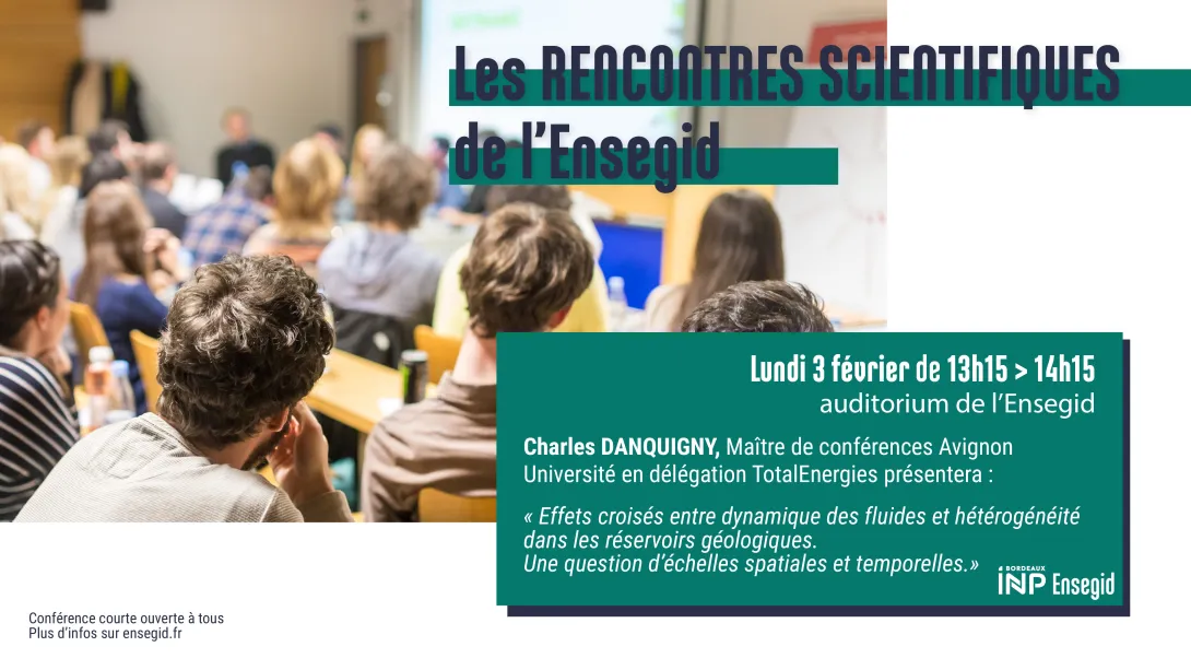 Rencontres Scientifiques de l'ENSEGID : Charles Daquigny