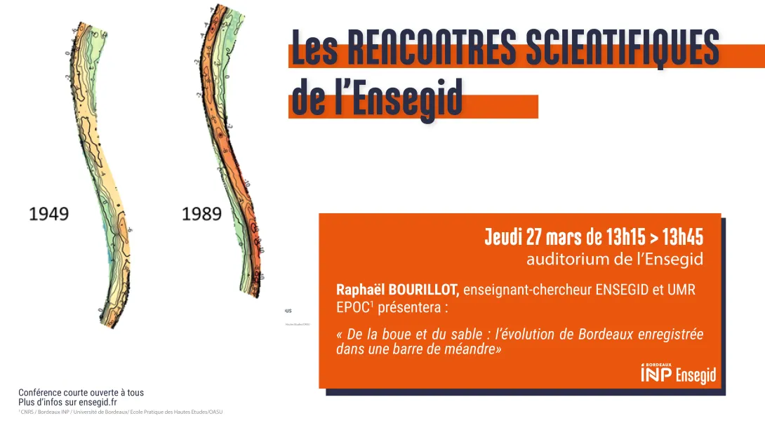 Rencontres Scientifiques de l'ENSEGID : Raphaël Bourillot