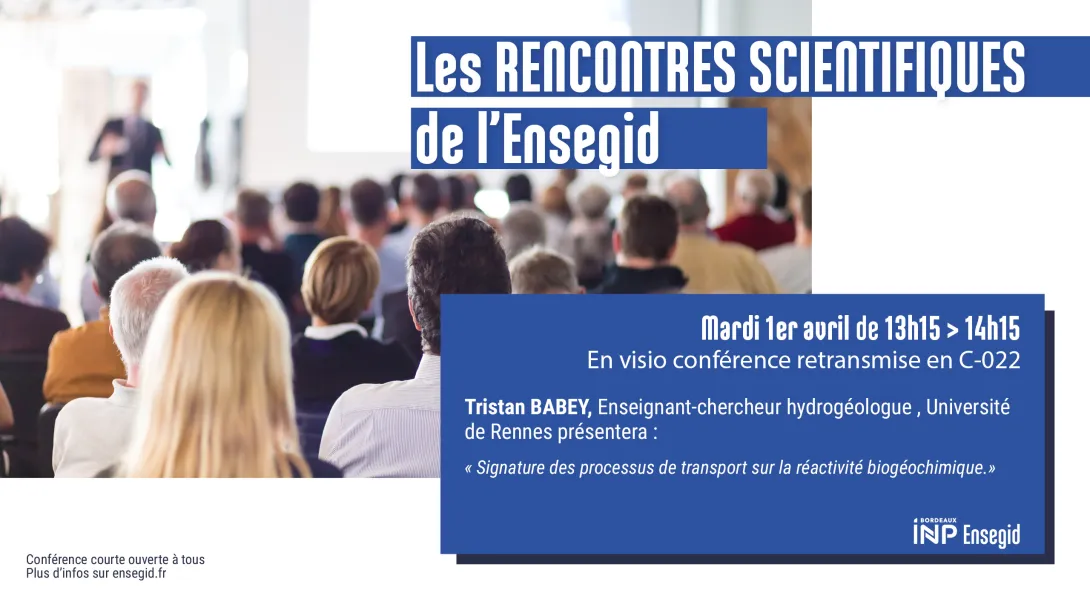 Rencontres Scientifiques de l'ENSEGID : Tristan Babey